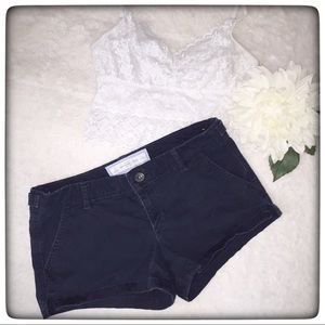 A&F Navy blue shorts